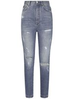 Dolce & Gabbana jean skinny Grace à effet usé - Bleu - thumbnail