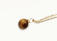 Goudkleurige Tijgeroog Ketting - Tijgeroog - Spiritueelboek.nl