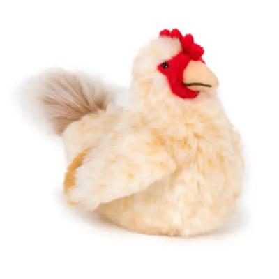Semo Knuffel Kip - lichtbruin - pluche - 23 cm - boerderij knuffeldier Semo Knuffel Kip - lichtbruin - pluche - 23 cm - boerderij knuffeldier