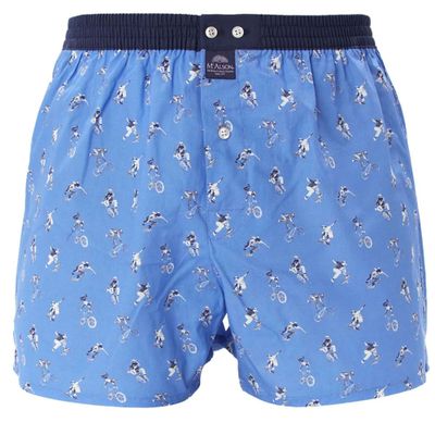 McAlson Boxer met binnenbroek sport blauw