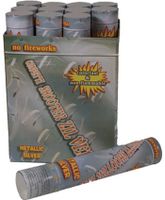 Zilverkleurige confetti kanon 30 cm - thumbnail