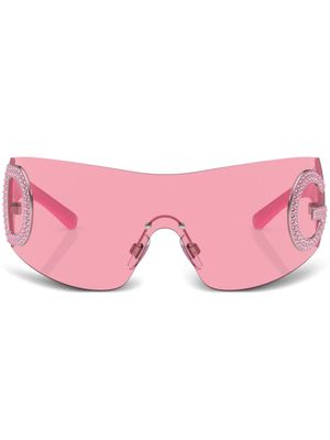 Dolce & Gabbana Eyewear lunettes de soleil à monture oversize - Rose