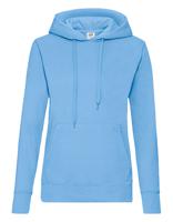 Fruit Of The Loom F409 Ladies´ Classic Hooded Sweat - Sky Blue - XXL