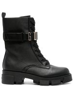 GUESS USA bottes Madox à plaque logo - Noir