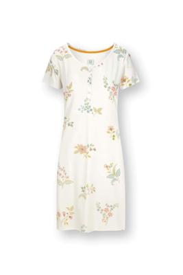 Pip Studio Daisy Nachthemd Korte Mouw Blossom Chique Wit M