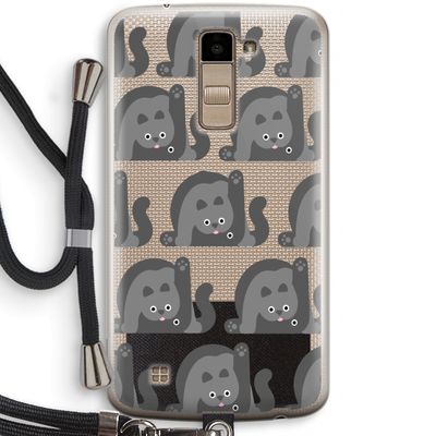 Cats: LG K10 (2016) Transparant Hoesje met koord