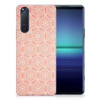 Sony Xperia 5II | TPU bumper | Pattern Orange