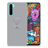 OnePlus Nord Telefoonhoesje met Naam Grijs Baby Olifant