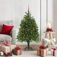 VidaXL Kerstboom met 150 led met standaard groen 120 cm pe