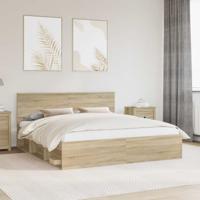 Bedframe met hoofdeinde Sonoma 180 x 200 cm Massief grenenhout
