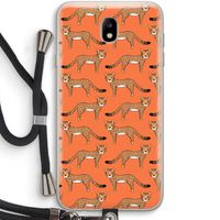 Cheetah: Samsung Galaxy J7 (2017) Transparant Hoesje met koord
