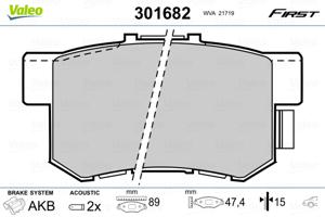 Valeo Remblokset 301682