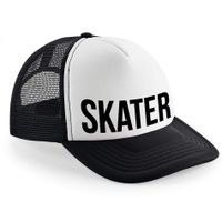 Snapback/cap - skater - zwart/wit - dames/heren - skate petjes