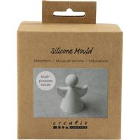 Creativ Company Siliconen vormen, engel:, h: 9,5 cm, b: 7 cm, mat transparant, 1 stuk/ 1 doos