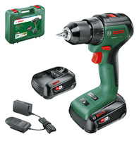 Bosch Groen UniversalDrill 18V-60 | Accuschroefboormachine met twee standen | 2 x 2.0 Ah accu + lader 06039D7002 - thumbnail