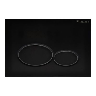 Bedienpaneel Wiesbaden X32 | Dualflush | Voor inbouwreservoir | 2 knops | Kunststof | Zwart mat