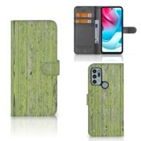 Motorola Moto G60s | Book Style Case | Green Wood
