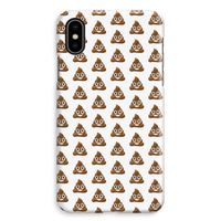 Poop emoji: iPhone XS Max Volledig Geprint Hoesje