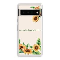 Zonnebloemen: Google Pixel 6 Pro Transparant Hoesje