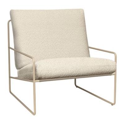 ferm LIVING Desert Lounger - Pure Bouclé - Cashmere / Off-White