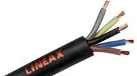 Rubber kabel 5x 6mm² Nexans H07RN-F ECA 1 meter neopreen 400V Lineax® plus
