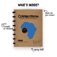 Correctbook Original Earthy Blue A5 blanco - Uitwisbaar / Herschrijfbaar Notitieboek