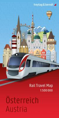 Spoorwegenkaart Oostenrijk | Freytag & Berndt