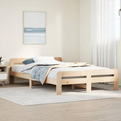 Bedframe zonder matras massief grenenhout 120x200 cm