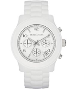Horlogeband (Band + Kastcombinatie) Michael Kors MK5292 Kunststof/Plastic Wit 20mm