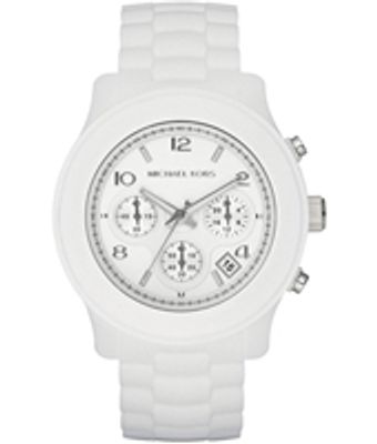 Horlogeband (Band + Kastcombinatie) Michael Kors MK5292 Kunststof/Plastic Wit 20mm