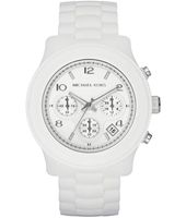 Horlogeband (Band + Kastcombinatie) Michael Kors MK5292 Kunststof/Plastic Wit 20mm