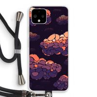 Patroon Wolken: Pixel 4 Transparant Hoesje met koord
