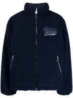 A BATHING APE® veste bomber en polaire à logo appliqué - Bleu