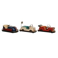 Decoratieve figuren DKD Home Decor Wit Rood Marineblauw Vintage 23,5 x 11,5 x 10 cm (3 Stuks)