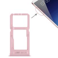 SIM-kaart lade + SIM-kaart lade/micro SD-kaart lade voor vivo X20 plus (Rose goud)