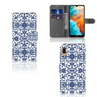 Huawei Y6 (2019) Hoesje Flower Blue