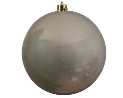 Kerstbal plastic glans 200mm parel - Ksd