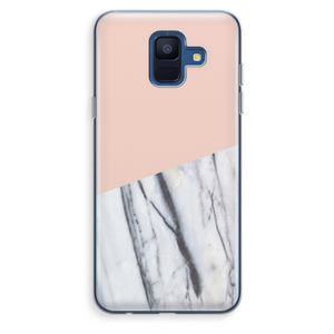 A touch of peach: Samsung Galaxy A6 (2018) Transparant Hoesje