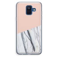 A touch of peach: Samsung Galaxy A6 (2018) Transparant Hoesje