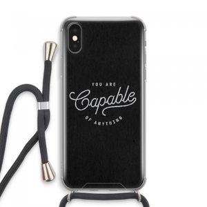 Capable: iPhone XS Max Transparant Hoesje met koord