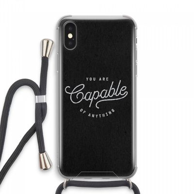 Capable: iPhone XS Max Transparant Hoesje met koord