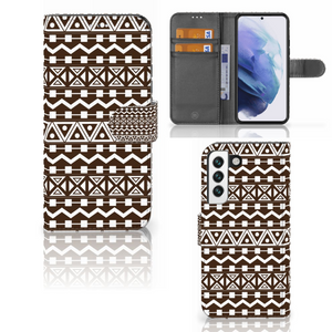 Samsung Galaxy S22 Telefoon Hoesje Aztec Brown