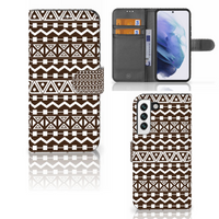 Samsung Galaxy S22 Telefoon Hoesje Aztec Brown - thumbnail