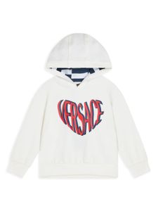 Versace Kids hoodie à logo imprimé - Blanc