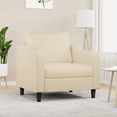 Fauteuil 60 cm stof crmekleurig