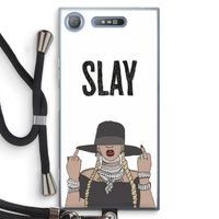 Slay All Day: Sony Xperia XZ1 Transparant Hoesje met koord