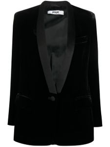 PNK blazer en velours à simple boutonnage - Noir