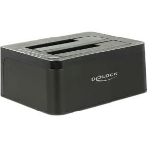 Delock 62661 USB 5 Gbps dubbel dockingstation voor 2 x SATA HDD/SSD met kloonfunctie