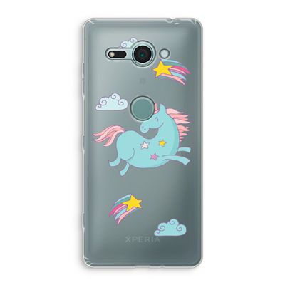 Vliegende eenhoorn: Sony Xperia XZ2 Compact Transparant Hoesje