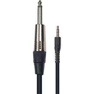 Yellow Cable K11-3 3.5mm TRS jack male - 6.3mm TS jack male, 3 meter